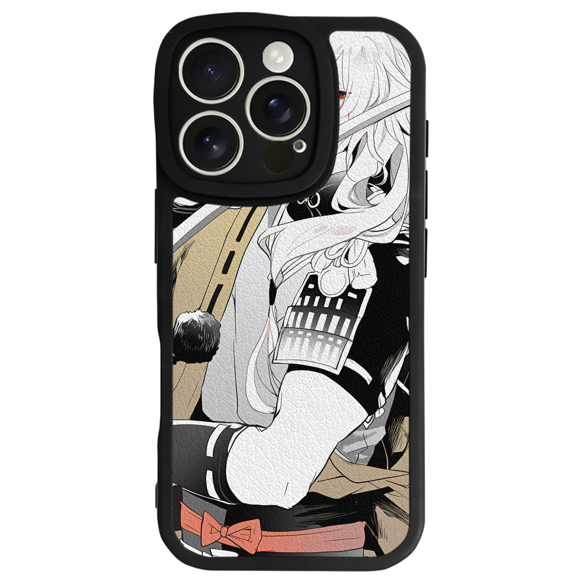 （画像用） 刀剣乱舞 Touken Ranbu 【iPhone 16シリーズ対応】シリコンスマホケース（レザー調） 材質：シリコン
